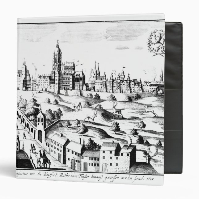 The Defenestration of Prague, 3rd August 1618 3 Ring Binder (Front/Inside)
