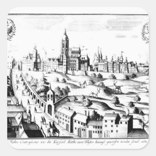 The Defenestration of Prague, 3rd August 1618 Square Sticker