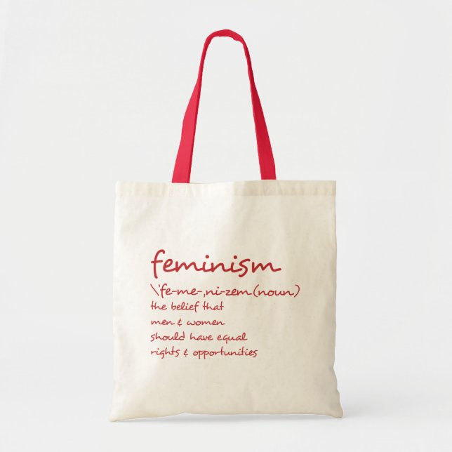 The Definition Of Feminism Tote Bag (Front)