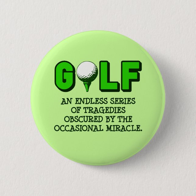 THE DEFINITION OF GOLF PINBACK BUTTON (Front)