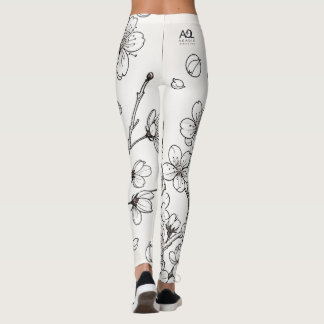 The Delicate Beauty of Cherry Blossoms Leggings
