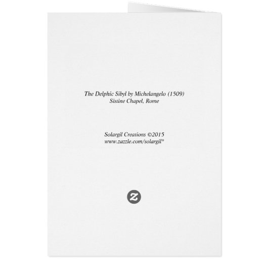 The Delphic Sibyl (1509) by Michelangelo (Back)