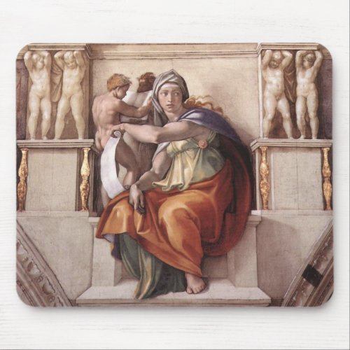 The Delphic Sibyl _ Fresco Sistine Chapel Mouse Pad