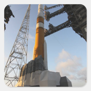 The Delta IV rocket Square Sticker