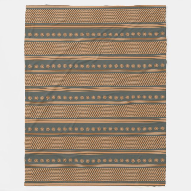 The Delta of Dreams: Predynastic Crocodile Fleece Blanket (Front)
