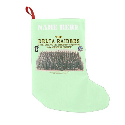 The DELTA RAIDERS Small Christmas Stocking