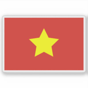 The Democratic Republic of Vietnam flag ('45–'55) Sticker