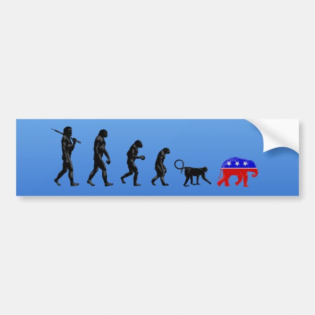 The Democratic Theory of Devolution Bumper Sticker (Front)