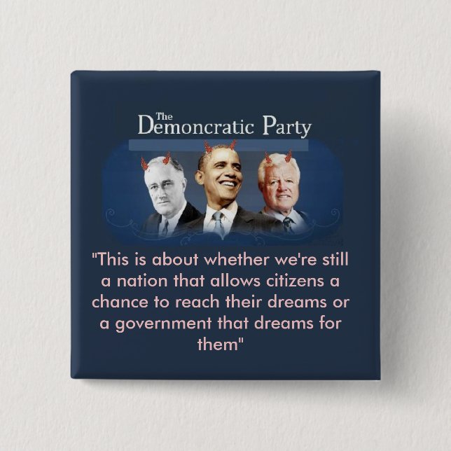 The Demoncratic Party Button (Front)