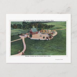 The Den Danske Landsby (Danish Village) Postcard