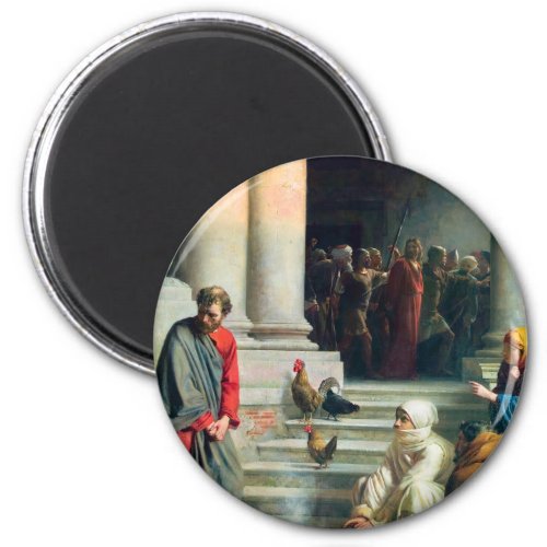 The Denial of Peter by Carl Bloch Magnet