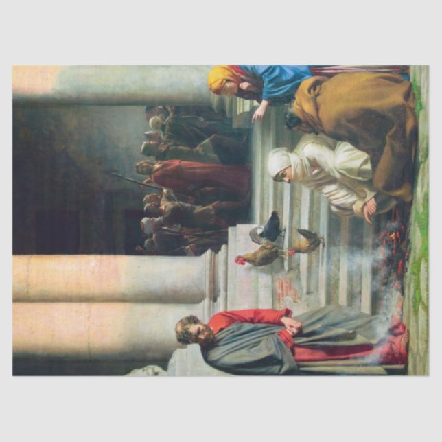 The Denial of Peter by Carl Bloch Tissue Paper (Front)