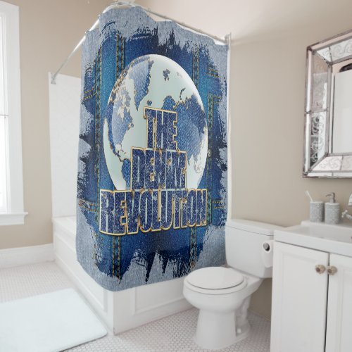 The Denim Revolution Shower Curtain