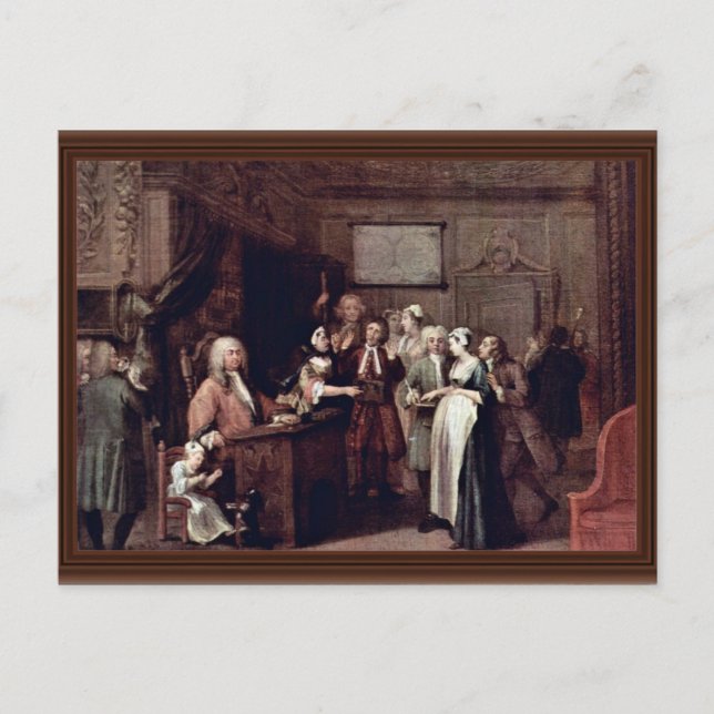 The Denunciation By Hogarth William (Best Quality) Postcard (Front)