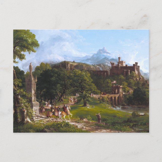 The Departure by Thomas Cole Postcard (Front)