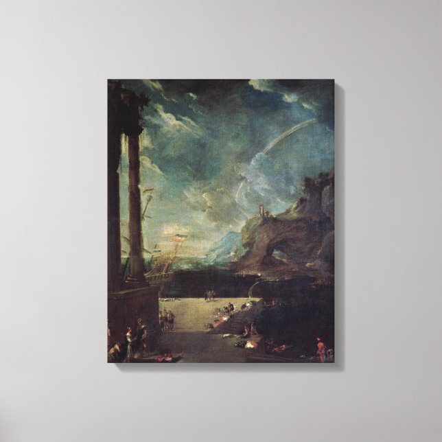 The Departure of Aeneas from Carthage Canvas Print (Front)