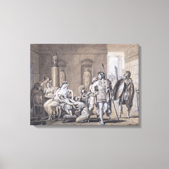 The Departure of Hector, c.1812 Canvas Print (Front)