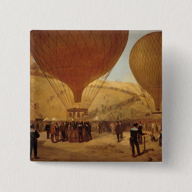 The Departure of Leon Michel Gambetta Button (Front)