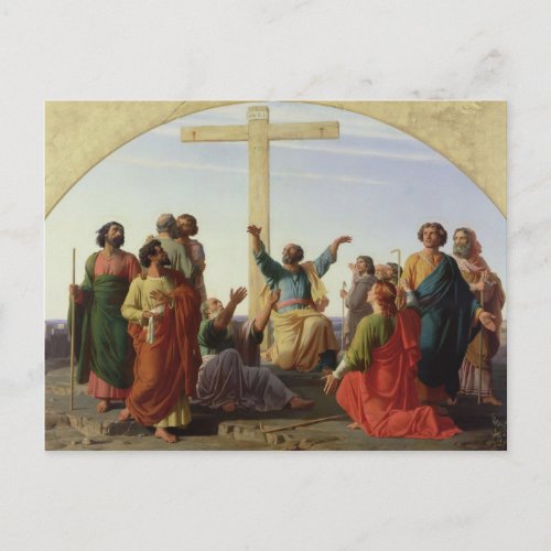 The Departure of the Apostles 1845 Postcard