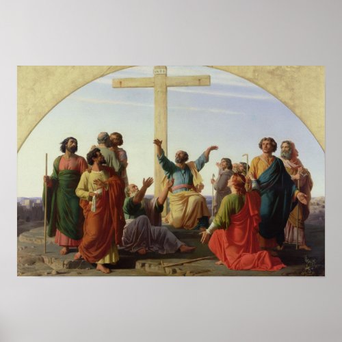 The Departure of the Apostles 1845 Poster