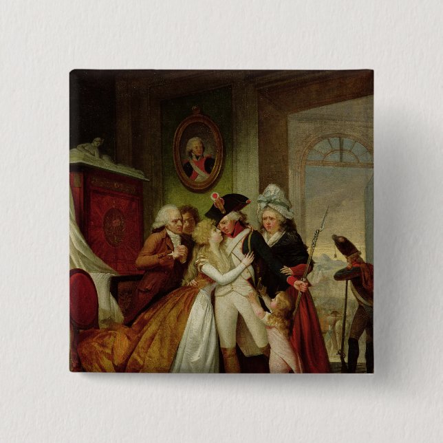 The Departure of the Volunteers Button (Front)