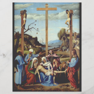 The Deposition of Jesus Christ Sacred Icon Art Flyer