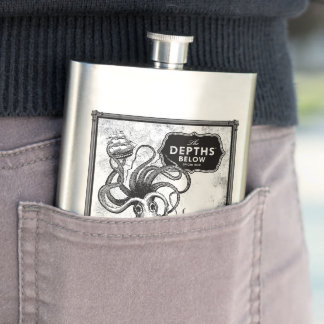 The Depths Below Rum Flask