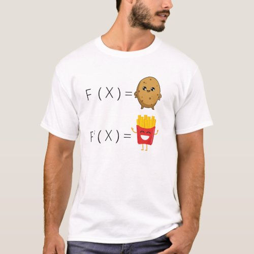 The derivative of a potato math jokemath pun T_Shirt