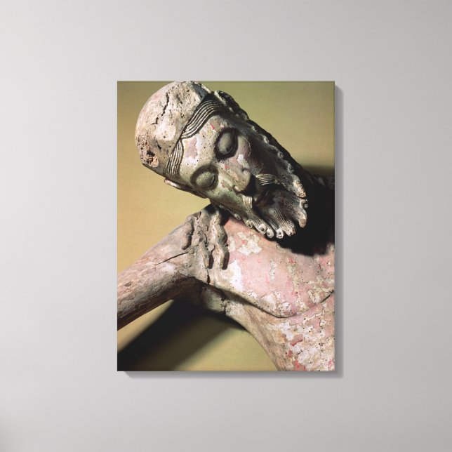 The Descent from the Cross, 12th century (polychro Canvas Print (Front)