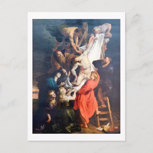 The Descent from the Cross Rubens Postcard