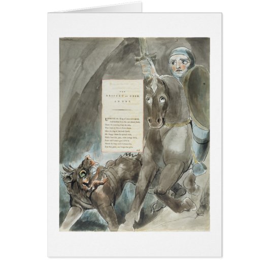 The Descent of Odin, An Ode, from 'The Poems of Th Cards (Front)