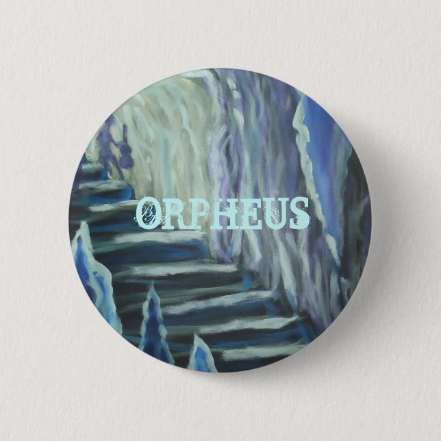 The Descent of Orpheus Pinback Button (Front)