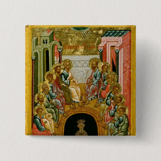 The Descent of the Holy Spirit Button (Front)