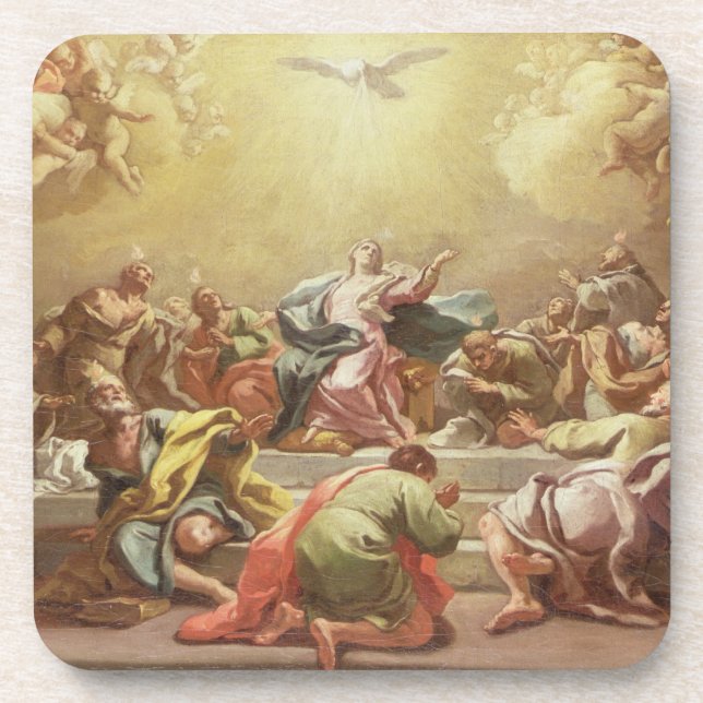 The Descent of the Holy Spirit Drink Coaster (Front)