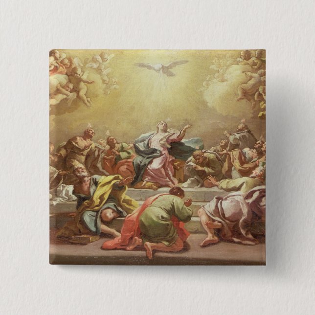 The Descent of the Holy Spirit Pinback Button (Front)