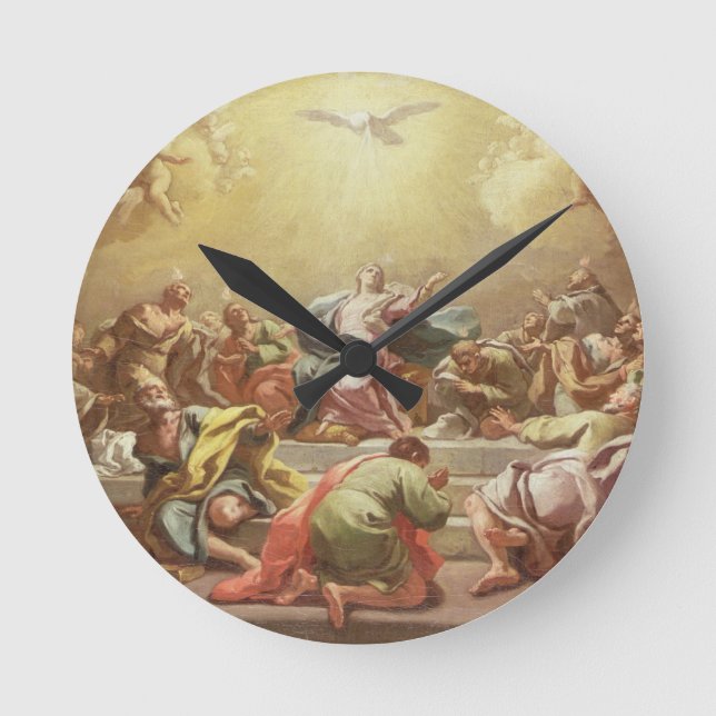 The Descent of the Holy Spirit Round Clock (Front)