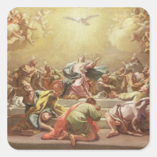 The Descent of the Holy Spirit Square Sticker
