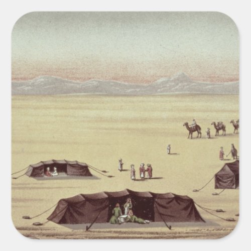 The Desert Camp of Sir Richard Burton Square Sticker