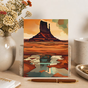 The Desert Monument Landscape  Postcard