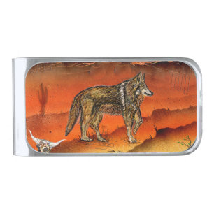 The Desert Wolf Gold Finish Money Clip