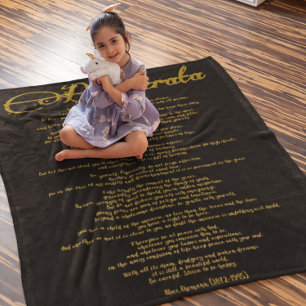 The Desiderata "Desired Things" DIY Color Fleece Blanket