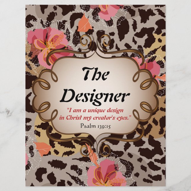 The Designer Poem Personalized Stationary Paper (Front)