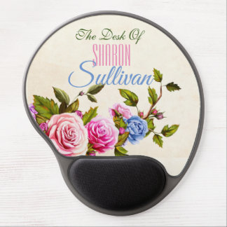 The Desk Of, Roses *personalize* Gel Mouse Pad