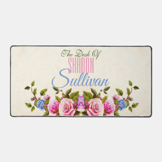 The Desk Of, Roses *personalize* Mat