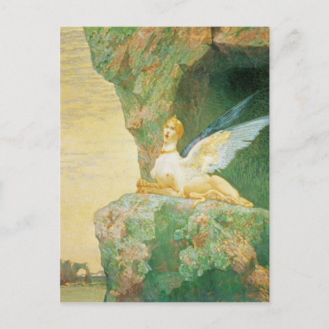 The Despair of the Sphinx, 1890 Postcard (Front)