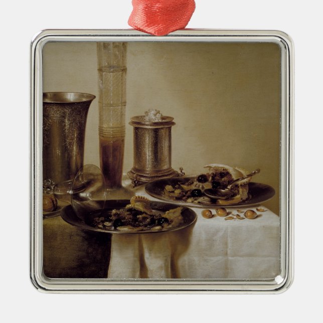 The Dessert, 1637 Metal Ornament (Front)