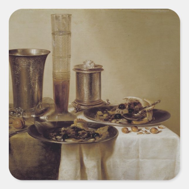The Dessert, 1637 Square Sticker (Front)