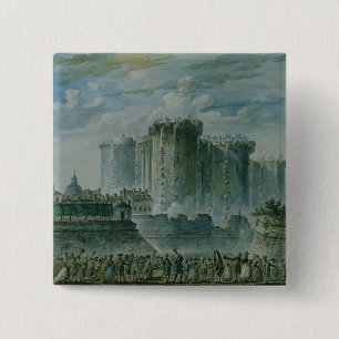 The Destruction of the Bastille, 14th July 1789 Pinback Button