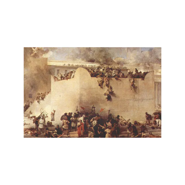 The Destruction Of The Temple Of Jerusalem Canvas Print | Zazzle
