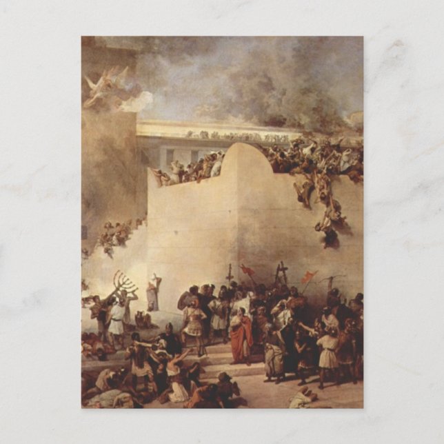 The Destruction Of The Temple Of Jerusalem Postcard (Front)